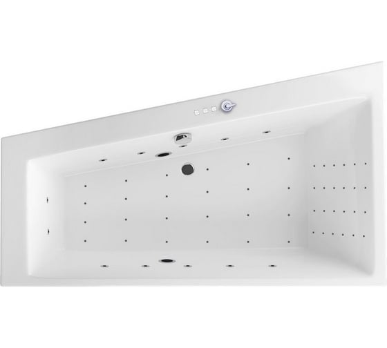 Ванна Excellent Sfera Slim 170x100 см, левая "NANO" хром WAEX.SFL17S.NANO.CR