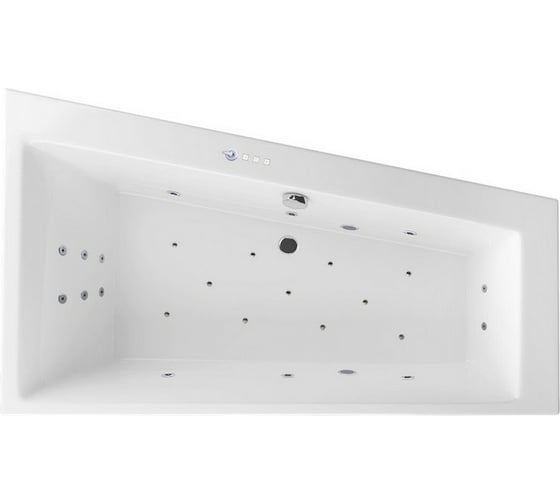 Ванна Excellent Sfera Slim 170x100 см, правая "ULTRA" хром WAEX.SFP17S.ULTRA.CR