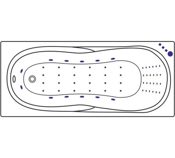 Ванна Excellent Sekwana 170x75 см "NANO" хром WAEX.SEK17.NANO.CR