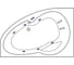 Ванна Excellent Newa 160x95 см, левая "LINE" хром WAEX.NEL16.LINE.CR 2