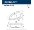 Ванна Excellent Newa 160x95 см, левая "LINE" хром WAEX.NEL16.LINE.CR 3