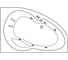 Ванна Excellent Newa 160x95 см, правая "LINE" хром WAEX.NEP16.LINE.CR 2