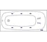 Ванна Excellent Layla 180x80 см "LINE" хром WAEX.LAY18.LINE.CR 2