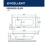 Ванна Excellent Heaven Slim 160x75 см WAEX.HEV16WHS 6