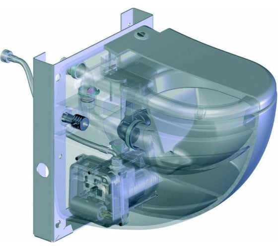 Насос-измельчитель, встроенный в подвесной унитаз SANICOMPACT COMFORT SFA C72