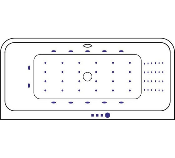 Ванна Excellent Arana 180x85 см "NANO" хром WAEX.ARA18.NANO.CR
