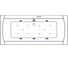 Ванна Excellent Aquaria Lux 180x80 см "RELAX" хром WAEX.AQU18.RELAX.CR 2