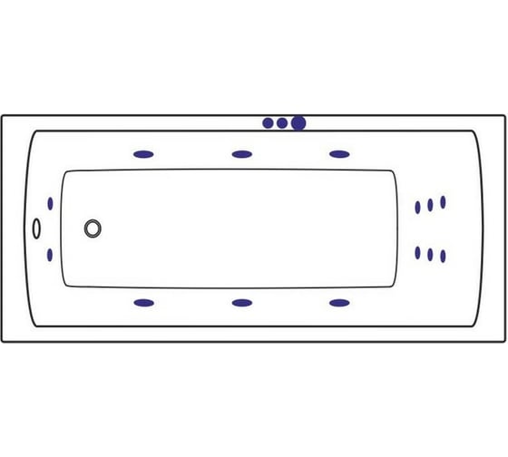 Ванна Excellent Aquaria 170x75 см "SMART" хром WAEX.AQU17.SMART.CR