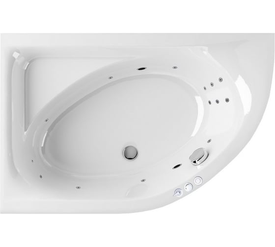 Ванна Excellent Aquarella 150x100 см, левая "SMART" хром WAEX.ARL15.SMART.CR