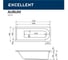 Ванна Excellent ACTIMA Aurum 170x70 см "HYDRO+" хром WAAC.AUR17.HYDRO+.CR 3