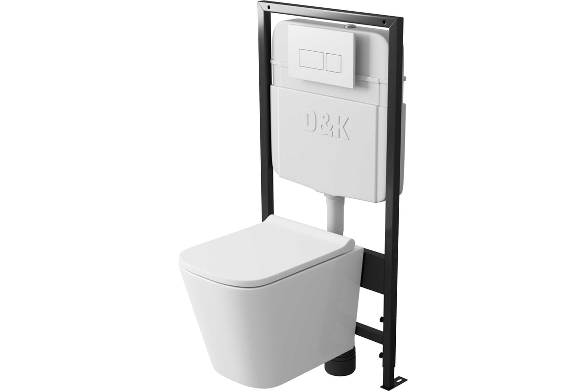Рамная инсталляция скрытого монтажа для подвесного унитаза D&K ...