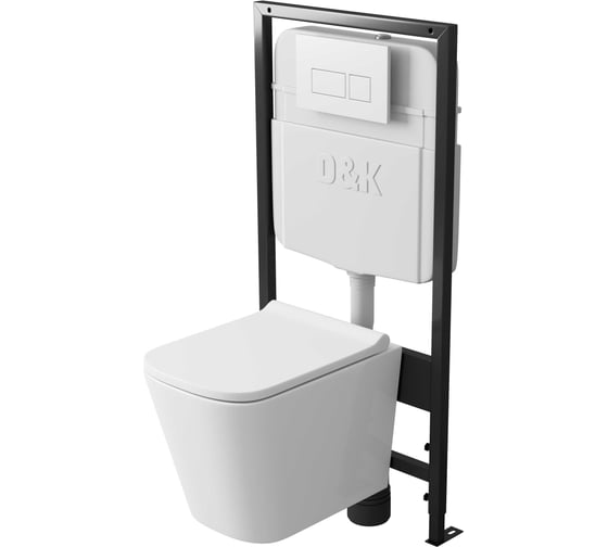 Рамная инсталляция скрытого монтажа для подвесного унитаза D&K универсальная DI8055119