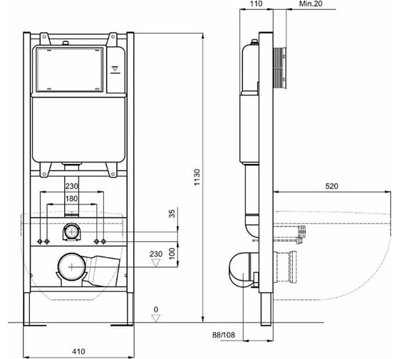 Монтажная рама AQUATEK INS-0000011 Standart 41 00000119823