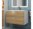 Подвесная тумба с раковиной для ванной uperwood Barsa_80 см, раковина белая, тумба белая/дуб сонома 293020534 4