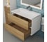 Подвесная тумба с раковиной для ванной uperwood Barsa_80 см, раковина белая, тумба белая/дуб сонома 293020534 6
