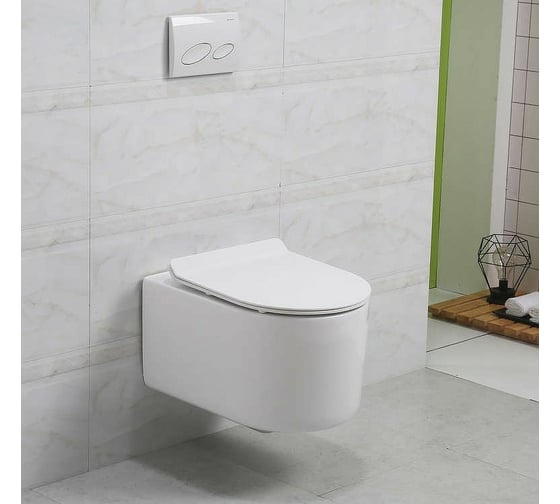 Чаша подвесного безободкового унитаза Art&Max RIMINI AM204CHR