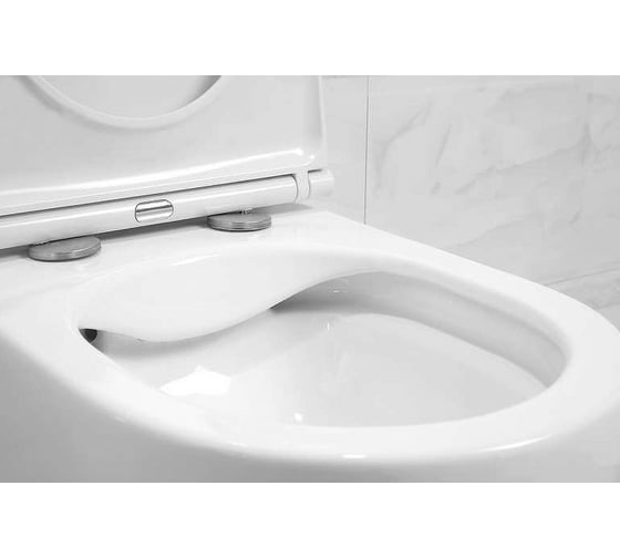 Чаша подвесного безободкового унитаза Art&Max RIMINI AM204CHR