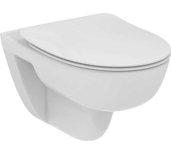Безободковый подвесной унитаз Ideal Standard A технология RimLS+, глубокий смыв T471601 i.life 00072515