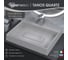 Раковина для ванной uperwood Tanos Quartz_50 см, накладная кварцевая, прямоугольная, с декоративной накладкой, жасмин 291030048 2