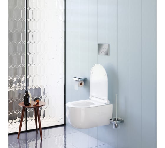 Подвесной унитаз Damixa Scandinavian Pure без ободка с сиденьем микролифт DX36C1701SC