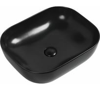 Керамическая накладная раковина Art&Max чёрный матовый AM110-T-MB