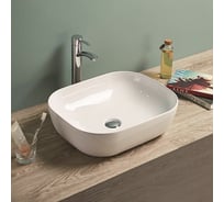 Керамическая накладная раковина Art&Max белая, 505x405x140 мм AM-78104