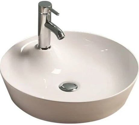 Керамическая накладная раковина Art&Max белая, 435x435x130 мм AM-78111