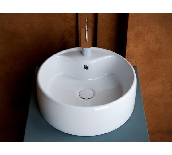 Умывальник Ceramicanova Element чаша накладная, круглый, 400х400х150 мм CN5027