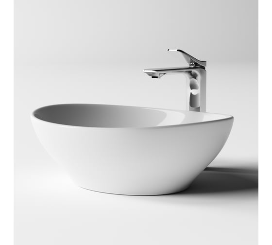 Умывальник Ceramicanova Element чаша накладная, овальный, 405х330х140 мм CN6016