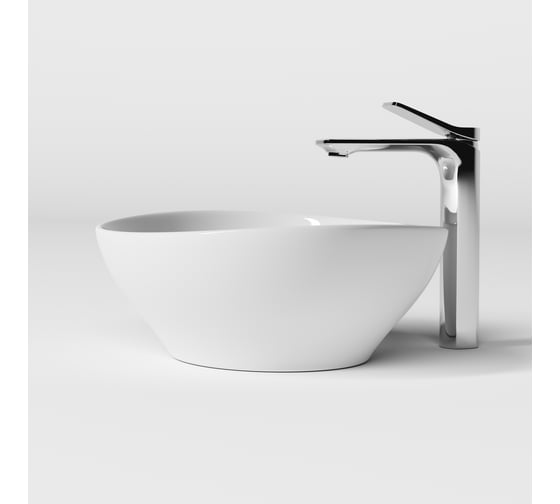 Умывальник Ceramicanova Element чаша накладная, овальный, 405х330х140 мм CN6016