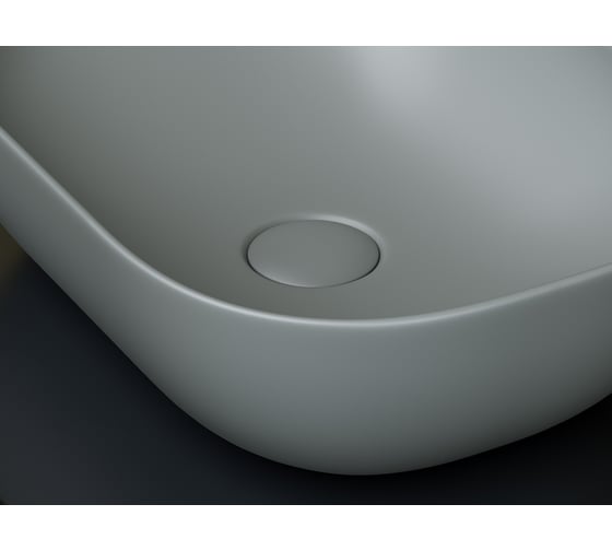 Умывальник Ceramicanova Element чаша накладная, прямоугольный, антрацит матовый, 455х325х135 мм CN6009MH