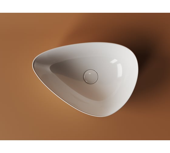 Умывальник Ceramicanova Element чаша накладная, асиметричной формы, 455х320х155 мм CN5026 1
