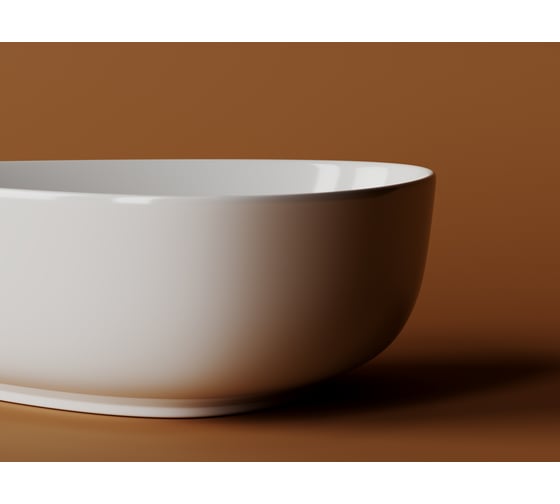 Умывальник Ceramicanova Element чаша накладная, асиметричной формы, 455х320х155 мм CN5026
