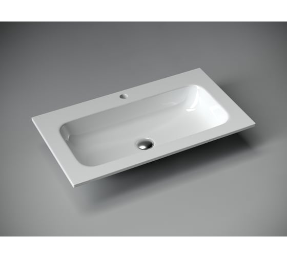 Накладной прямоугольный умывальник Ceramicanova Element 810х457х137 мм CN7012 1