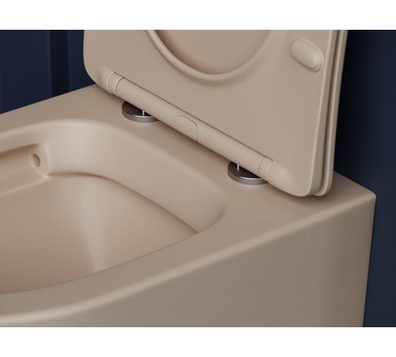 Подвесной унитаз Ceramicanova Balearica Rimless капучино матовый CN6000MC