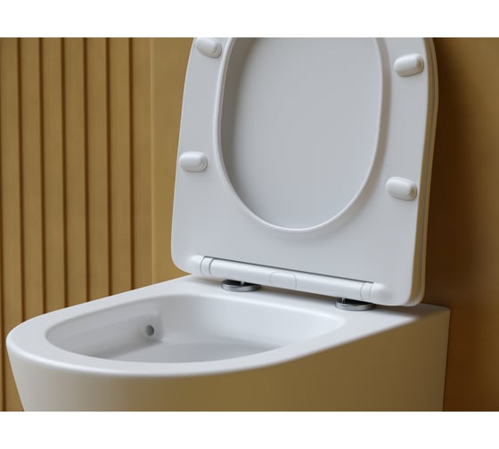 Подвесной унитаз Ceramicanova Balearica Rimless белый матовый CN6000MW