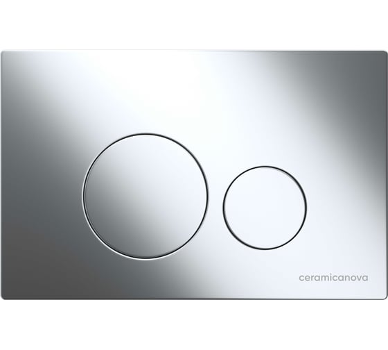 Система инсталляции для унитазов Ceramicanova Envision с кнопкой смыва Round, хром, с креплениями CN1001CH