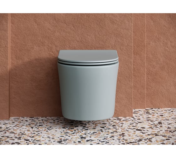 Подвесной унитаз Ceramicanova Balearica Rimless антрацит матовый CN6000MH