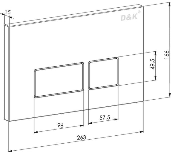 Комплект D&K подвесной безободковый унитаз DK Berlin 490х340х350 мм, сиденье микролифт, белый DS1431603