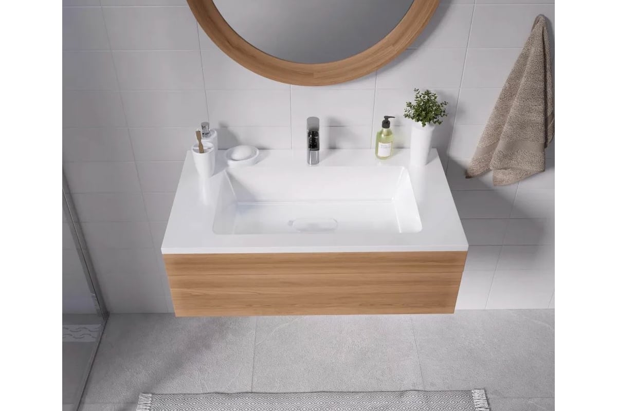 Полувстраиваемая раковина для ванной uperwood Modul_80 см ...