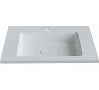 Полувстраиваемая раковина для ванной uperwood Modul_80 см, прямоугольная 2911020340