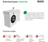 Тумба с умывальником напольная для стиральной машины с ящиками IDDIS 120 см, правая, белая, Оптима Хоум (Optima Home) OPH12RBi95K 4