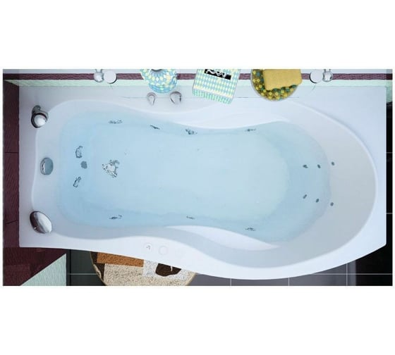 Ванна Aquanet BORNEO R 170x75x90 на каркасе + панель 00310233