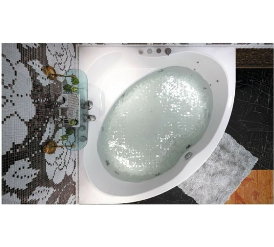 Ванна Aquanet PALAU 140x140 на каркасе + панель 00310247