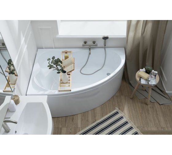 Ванна Aquanet LYRA 150x100 L на каркасе + панель 00310253