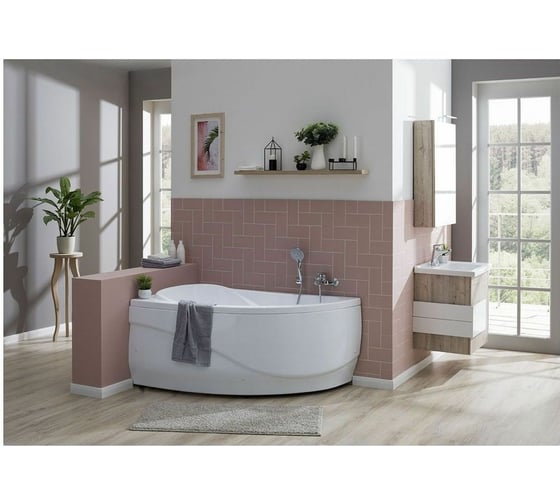 Ванна Aquanet MALDIVA 150x90 L на каркасе + панель 00310259