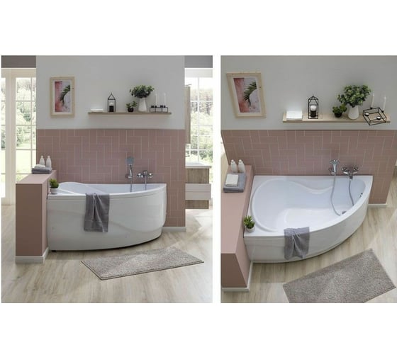 Ванна Aquanet MALDIVA 150x90 L на каркасе + панель 00310259