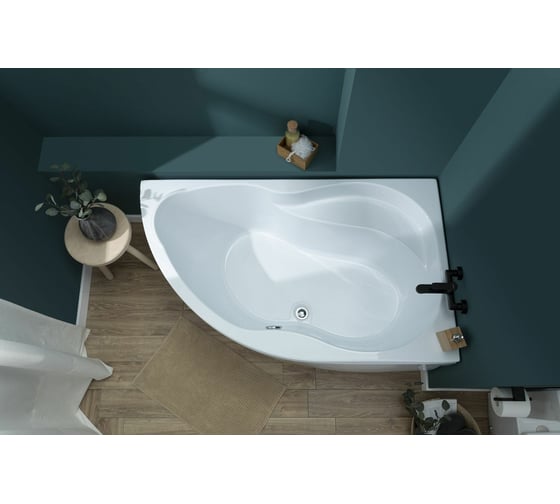 Ванна Aquanet GRACIOSA 150x90 R на каркасе + слив перелив 00175948