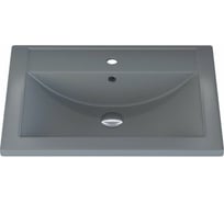 Кварцевая раковина для ванной uperwood Foster Quartz_60 см, серая матовая, бетон 291030052