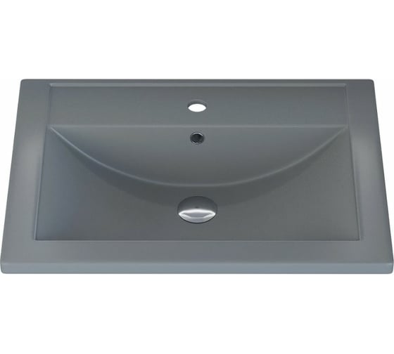 Кварцевая раковина для ванной uperwood Foster Quartz_60 см, серая матовая, бетон 291030052 1